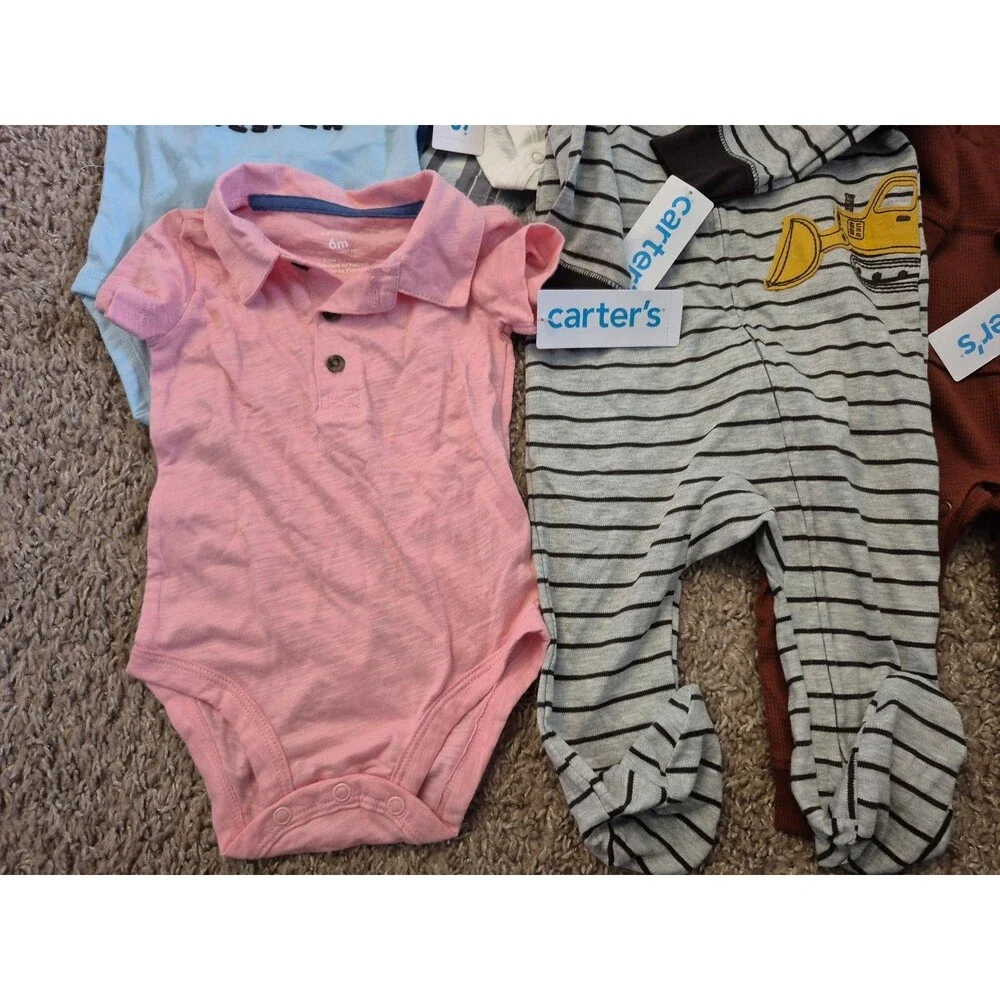 Carters baby boy clothing lot size 6-9 months